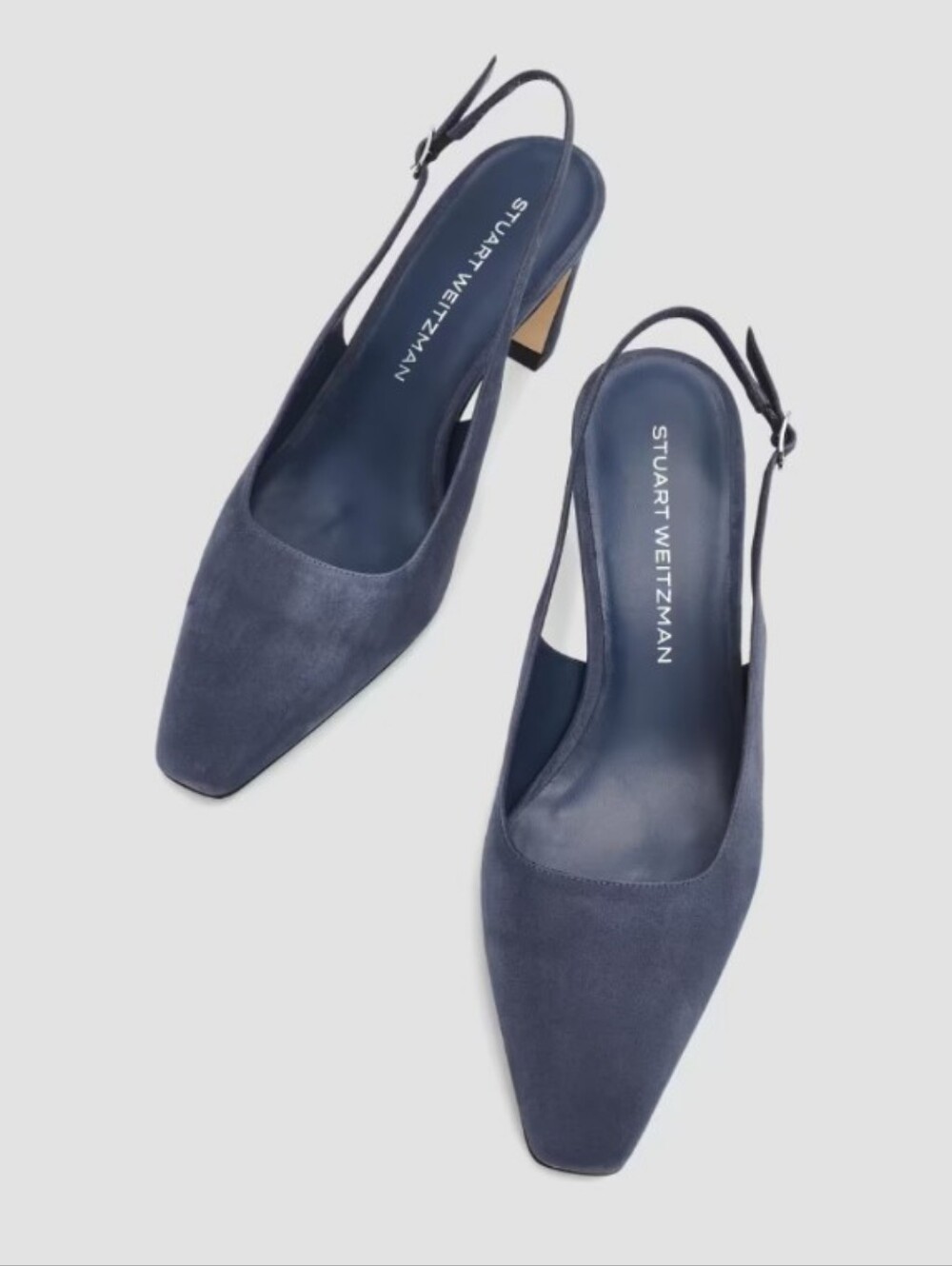 Stuart Weitzman Stassi Slingback Pump In Blue - Picture 5 of 12